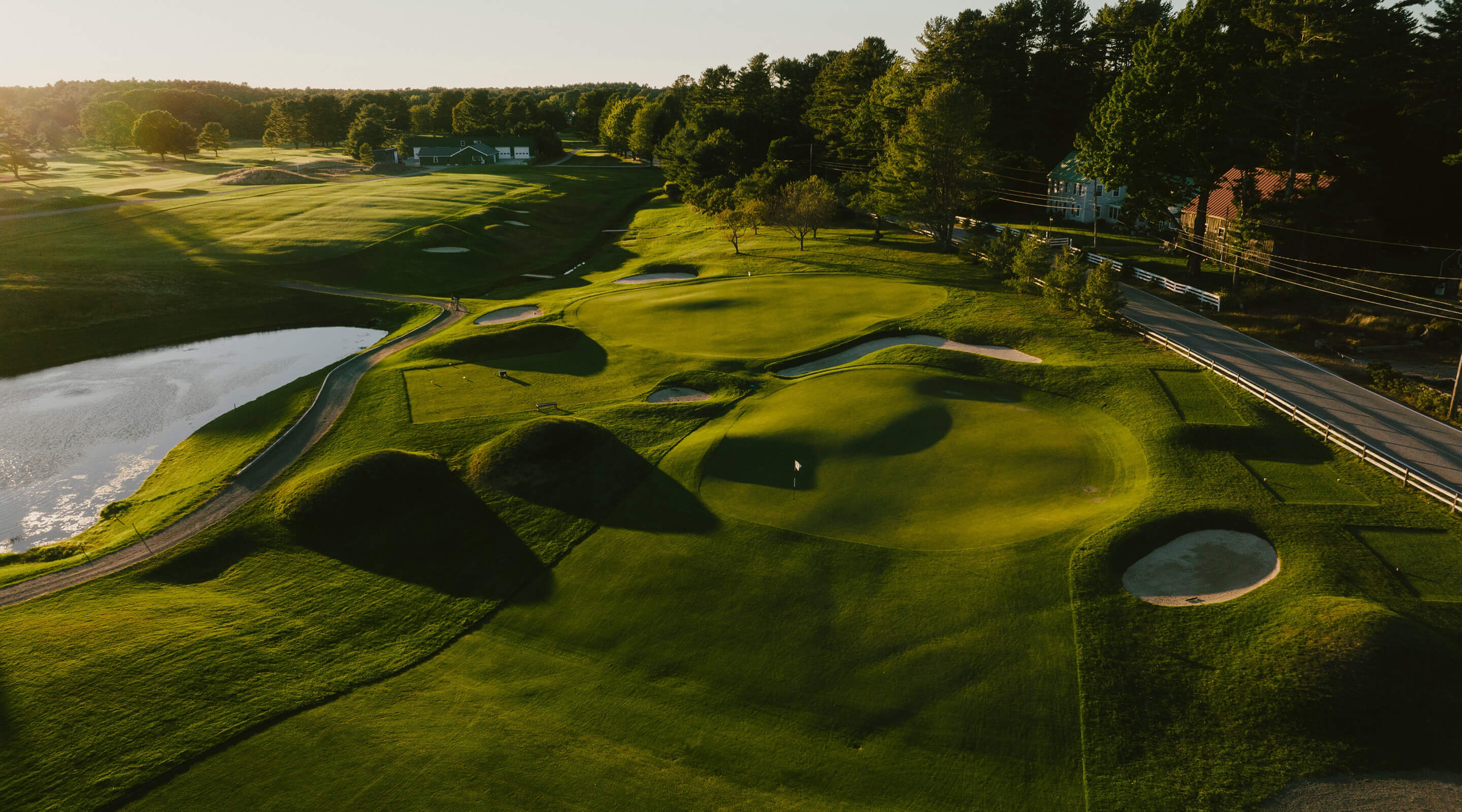 golf course in early morning light